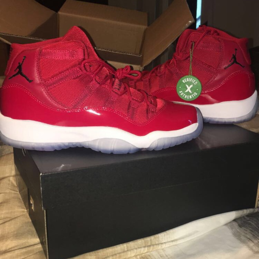 Kids Red 11 Jordan’s